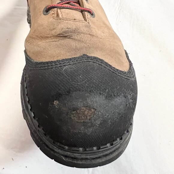 Red Wing shoes Burnside boots brown leather safety toe US mens 13 D waterproof - Picture 14 of 16